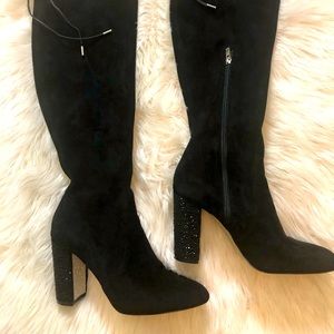Badgley Mischka black, knee-high dress  boots. ❤️Discounted Shipping